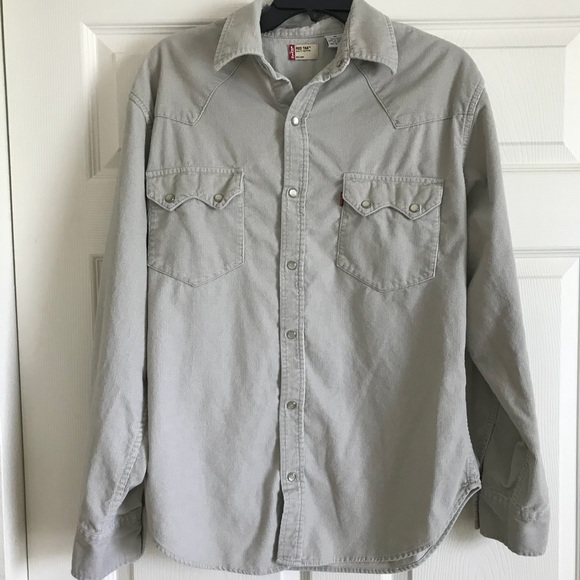 levi's corduroy western shirt